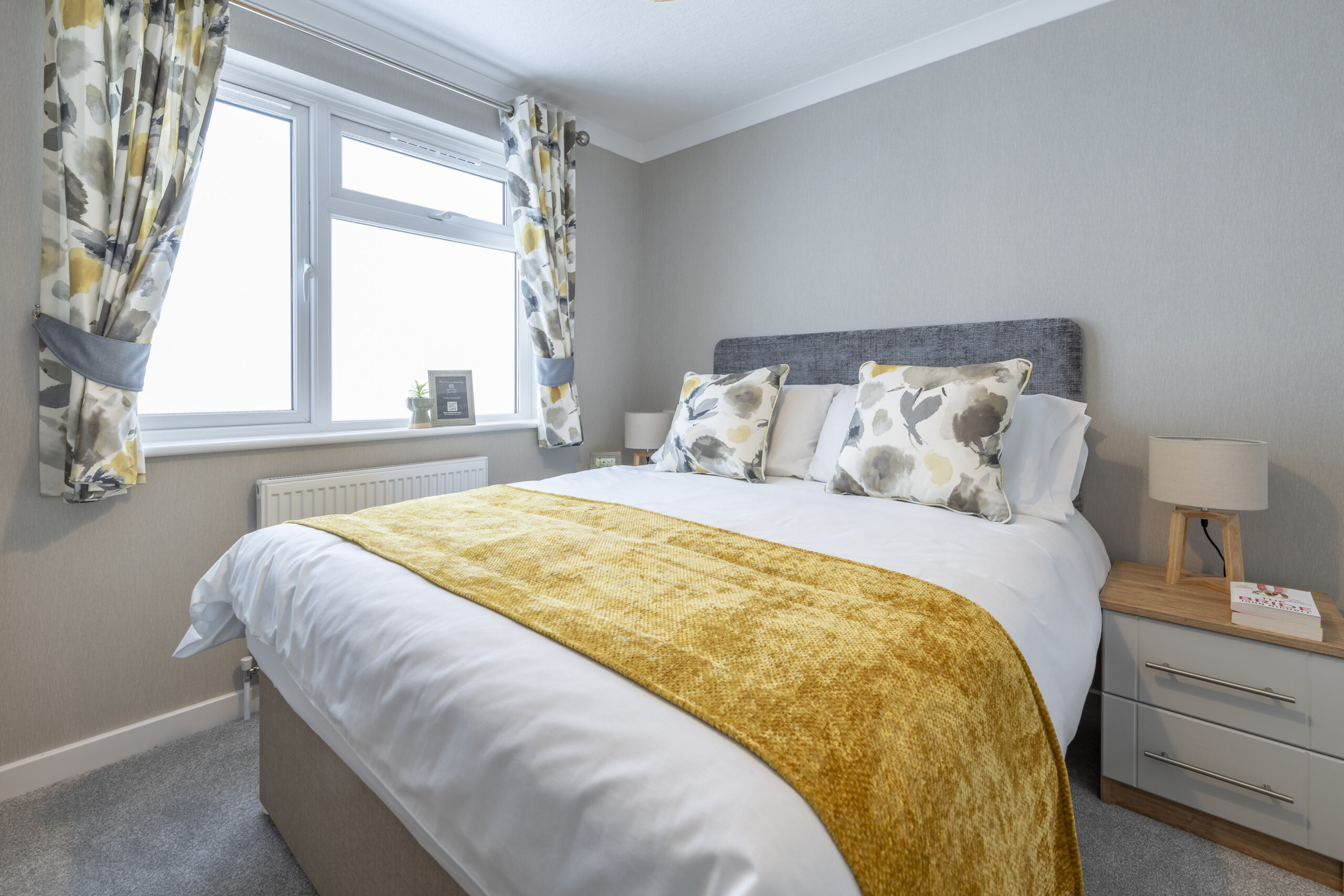 Bedroom in a 12 month residential park home