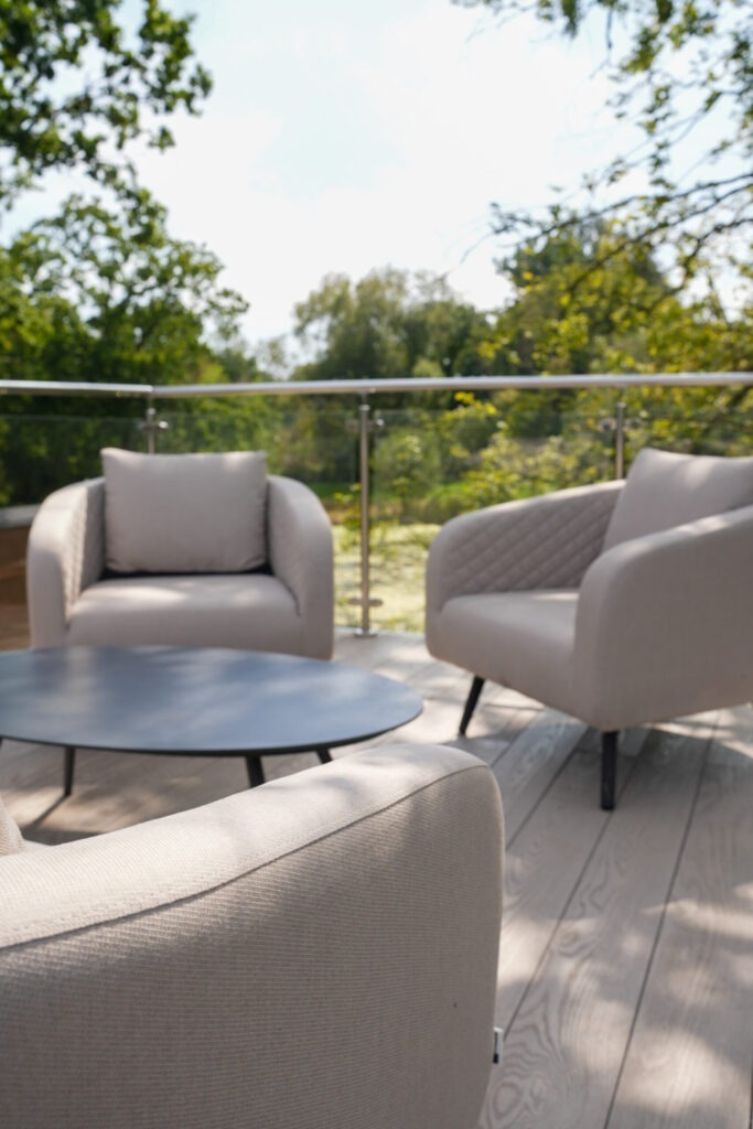 park home decking area