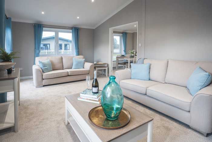 the interior of a park home