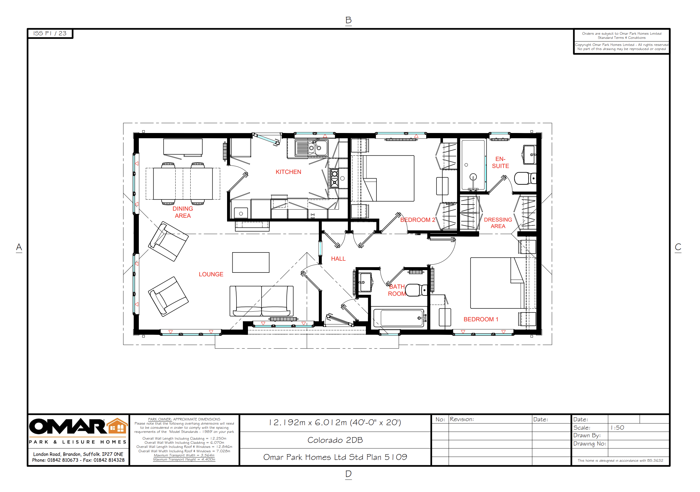 2 Bedroom 45x20