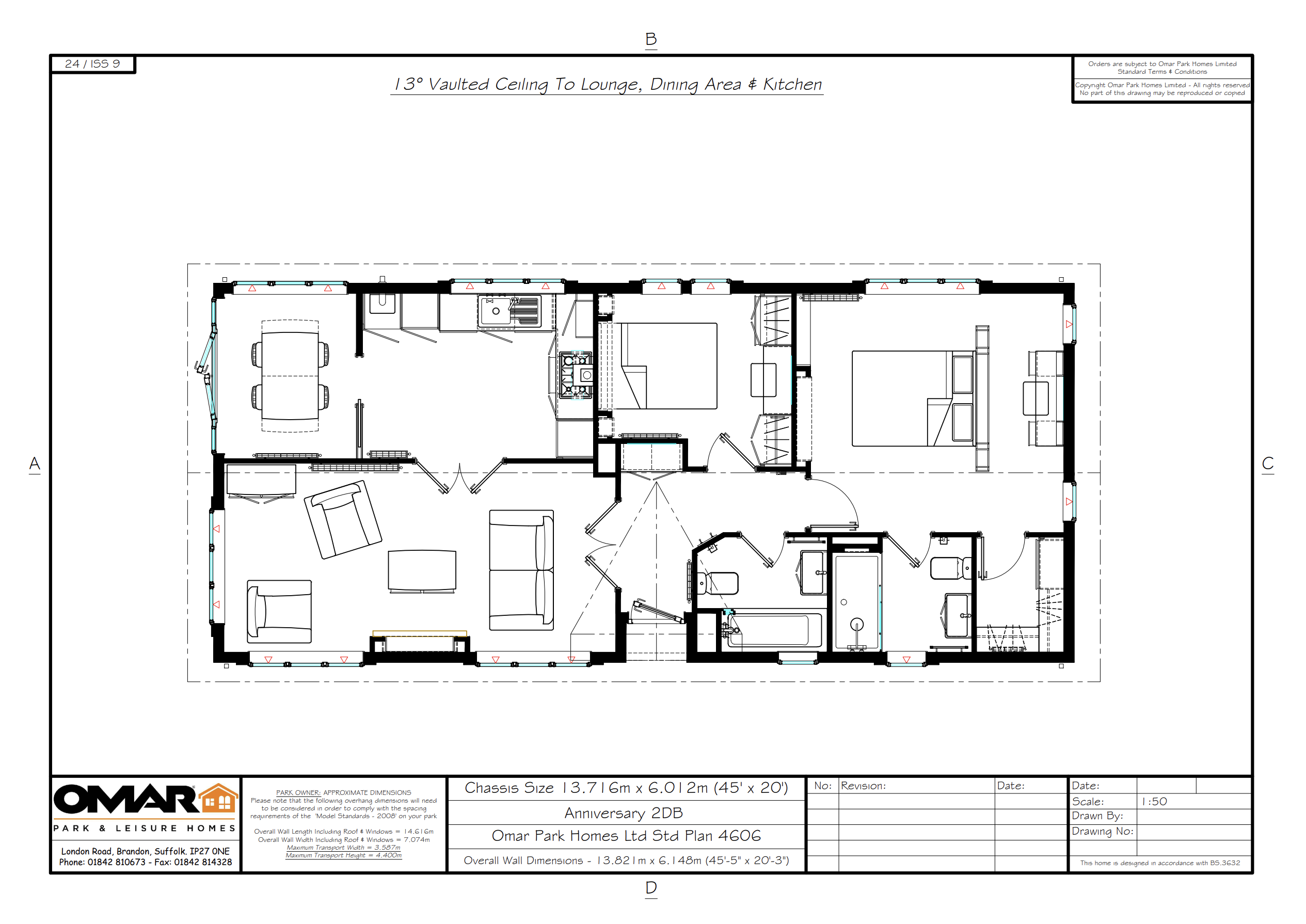2 Bedroom 45x20