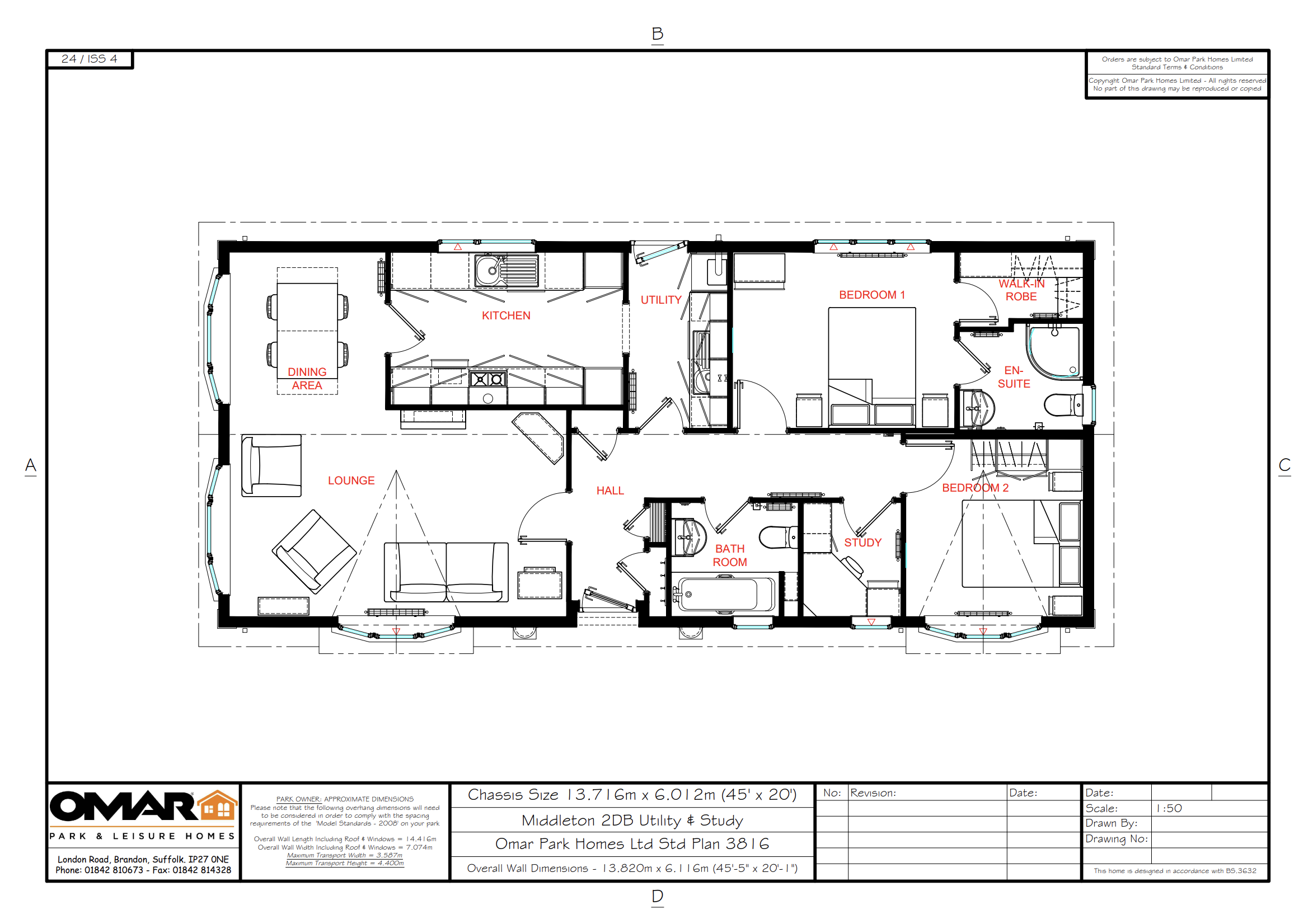 2 Bedroom 45x20