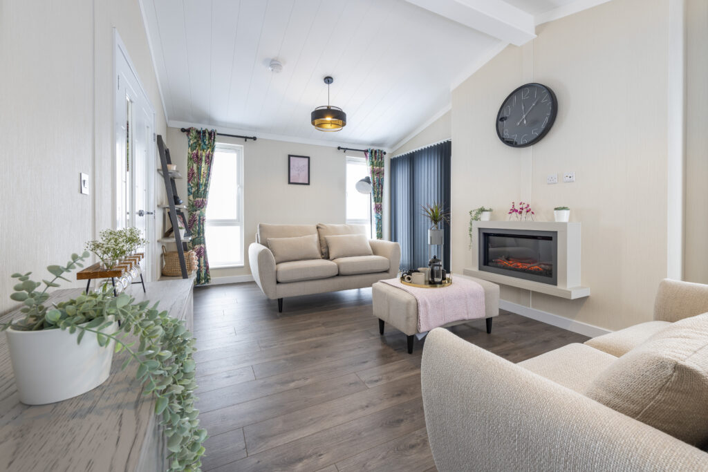 IKON style park home lounge interior