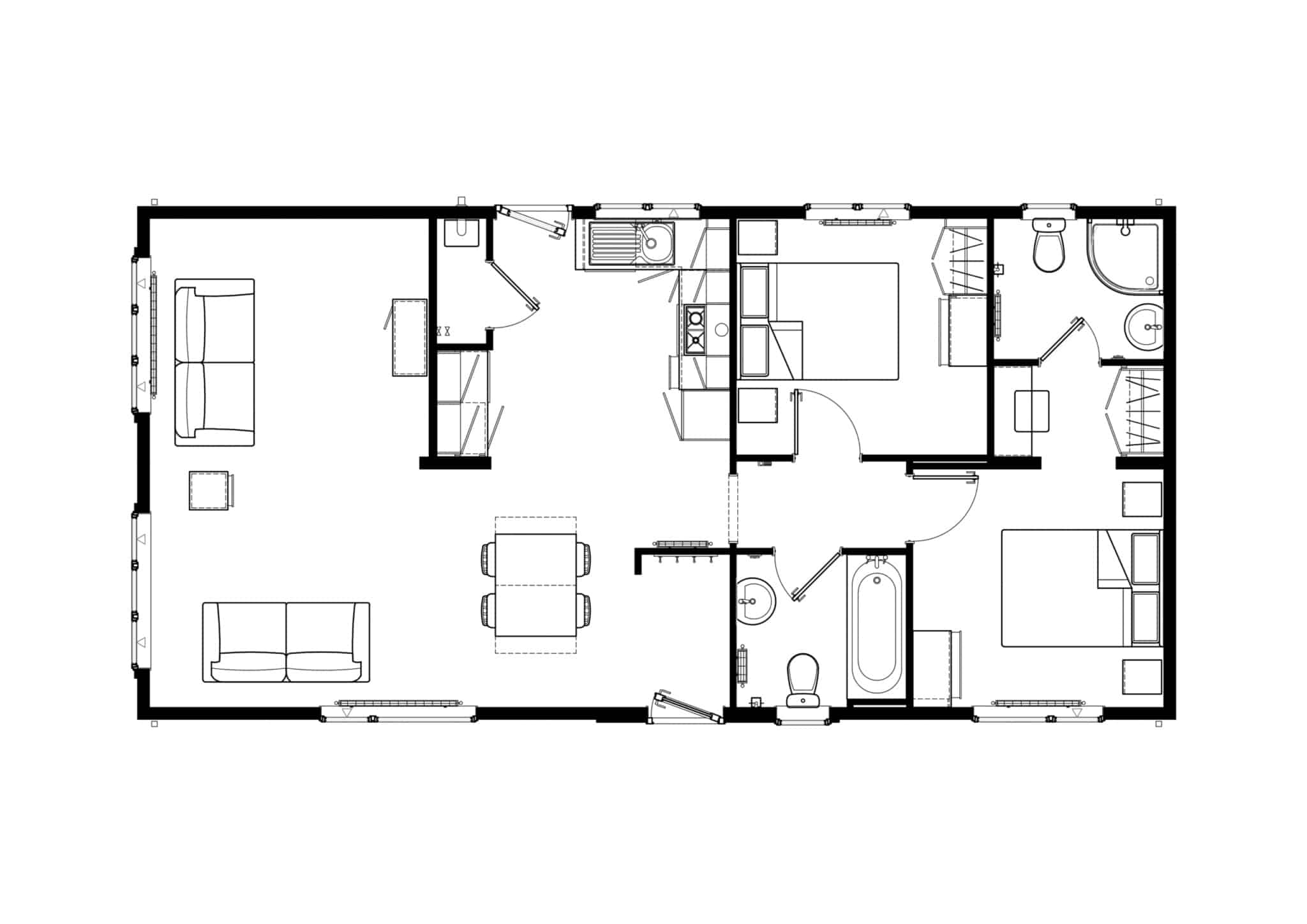 2 Bedroom 40x20