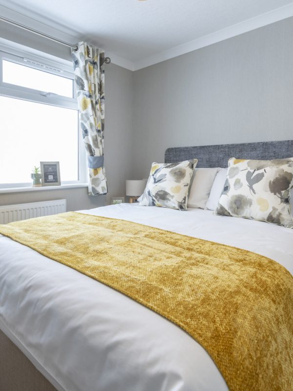 Bedroom in a 12 month residential park home